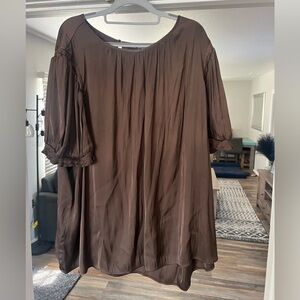 Lane Bryant Chocolate Brown Blouse